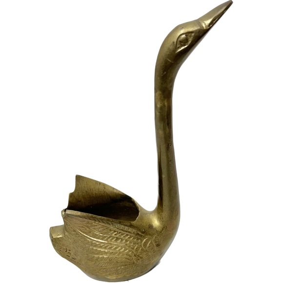 Brass swan planter - Picture 1 of 11